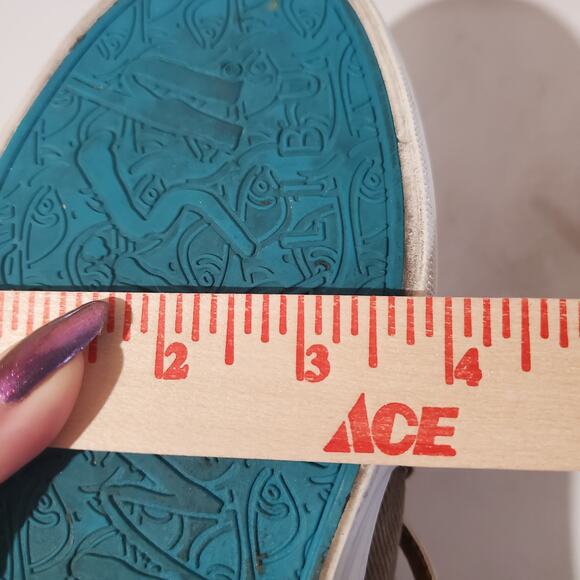 Blowfish Malibu Womens Canvas Strappy High Top Sneakers Size 10 Taupe Casual - Picture 12 of 12